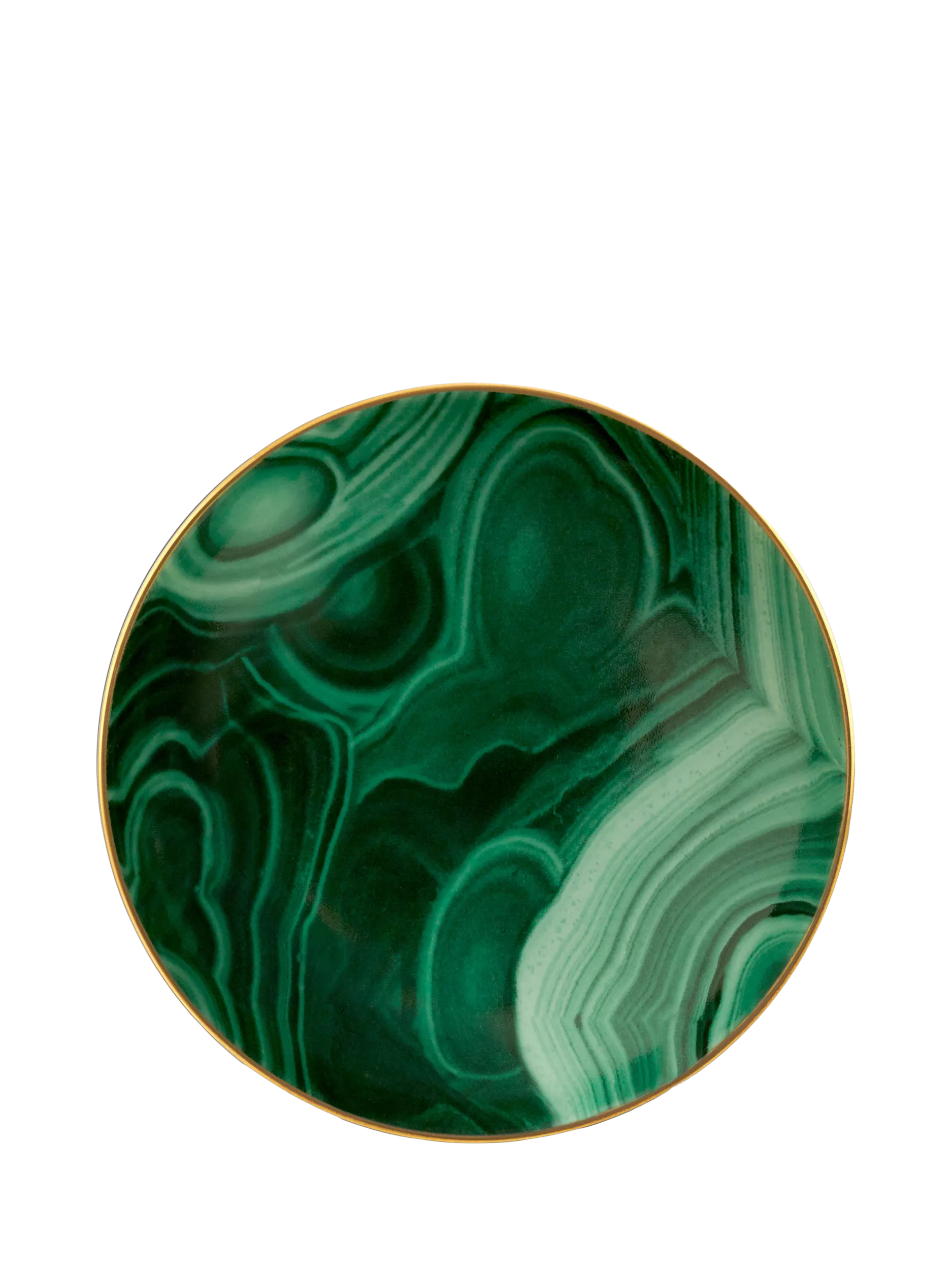 L'OBJET Malachite porcelain small dish 13cm, UK version