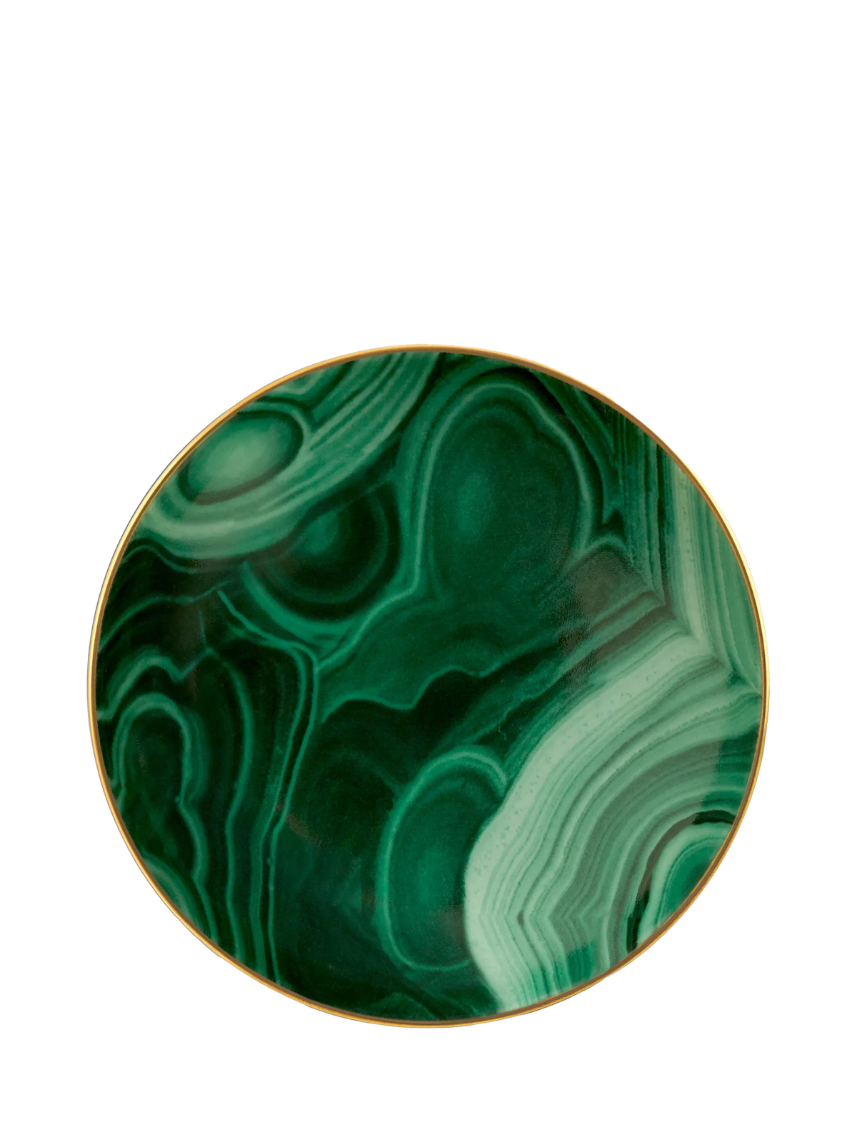 L'OBJET Malachite porcelain small dish 13cm, UK version