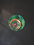 L'OBJET Malachite porcelain small dish 13cm, UK version