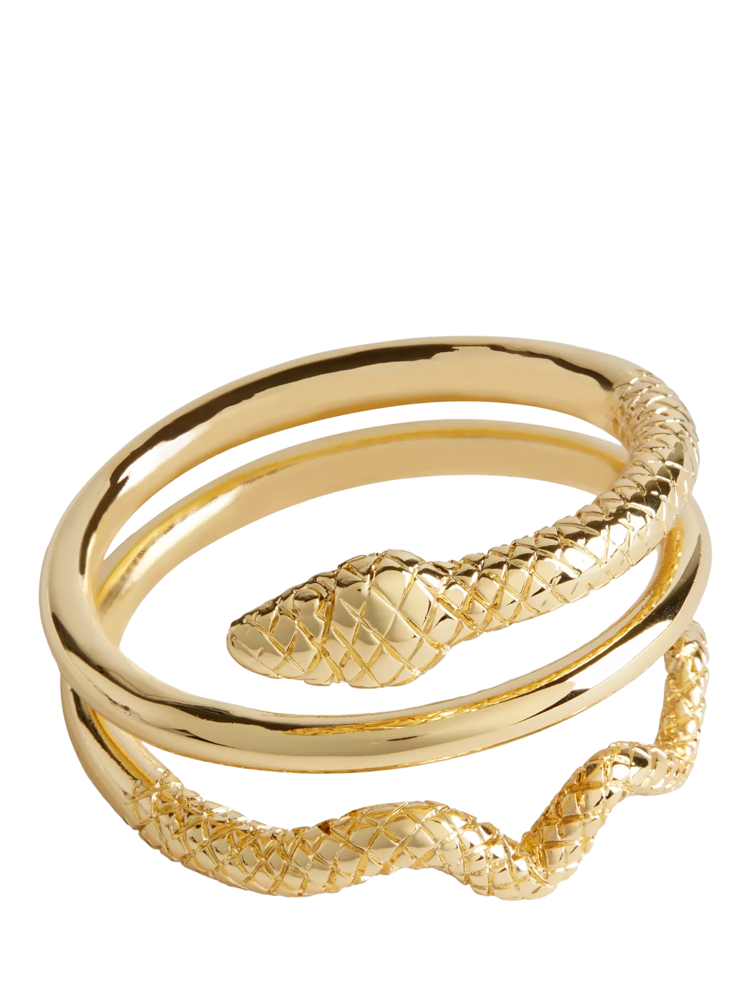 L'OBJET gold brass napkin rings with Swarovski crystals, UK version