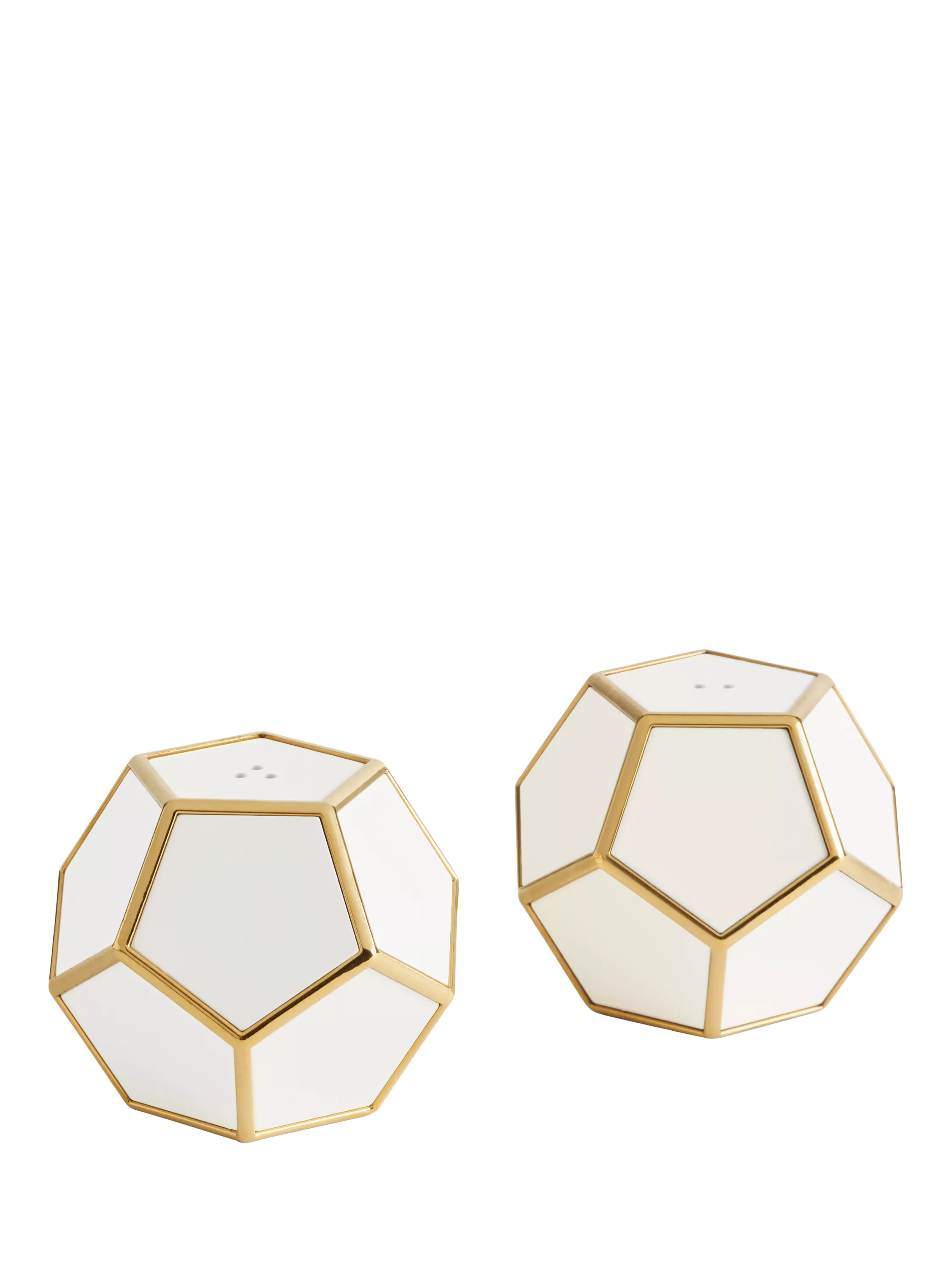 L'OBJET gold plated salt and pepper shakers set of two (British brand)