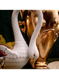 L'OBJET Swan decorative porcelain bowl gold and white, imported from the UK