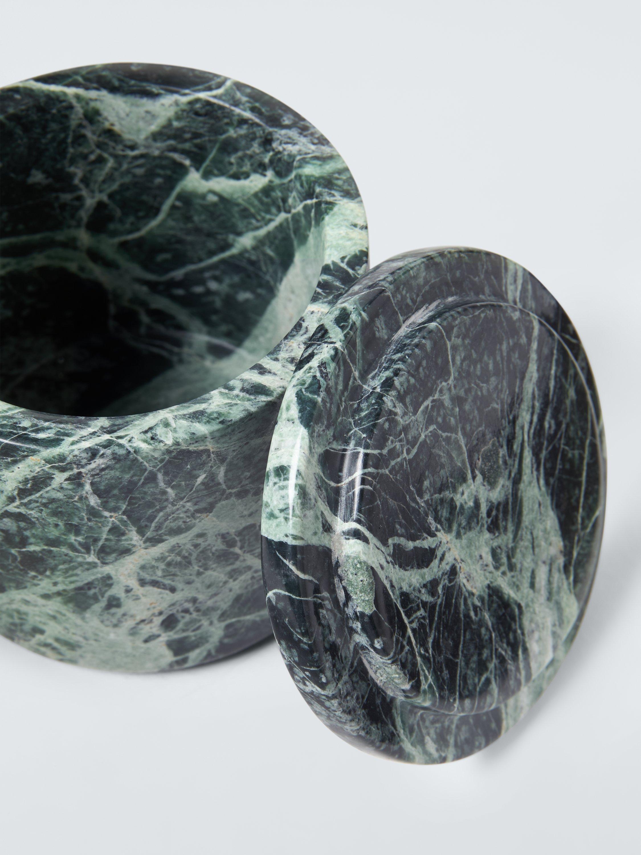 John Lewis green marble lidded pot, imported from the UK