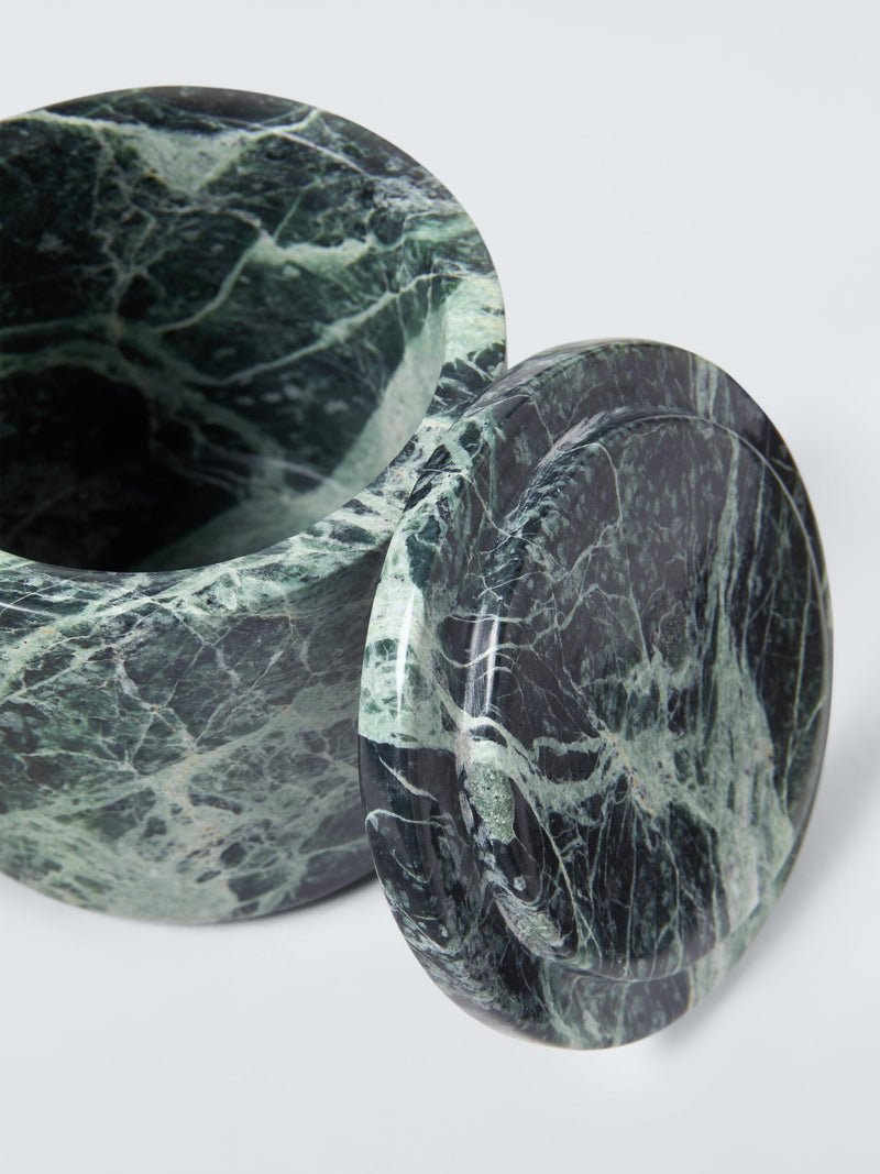 John Lewis green marble lidded pot, imported from the UK