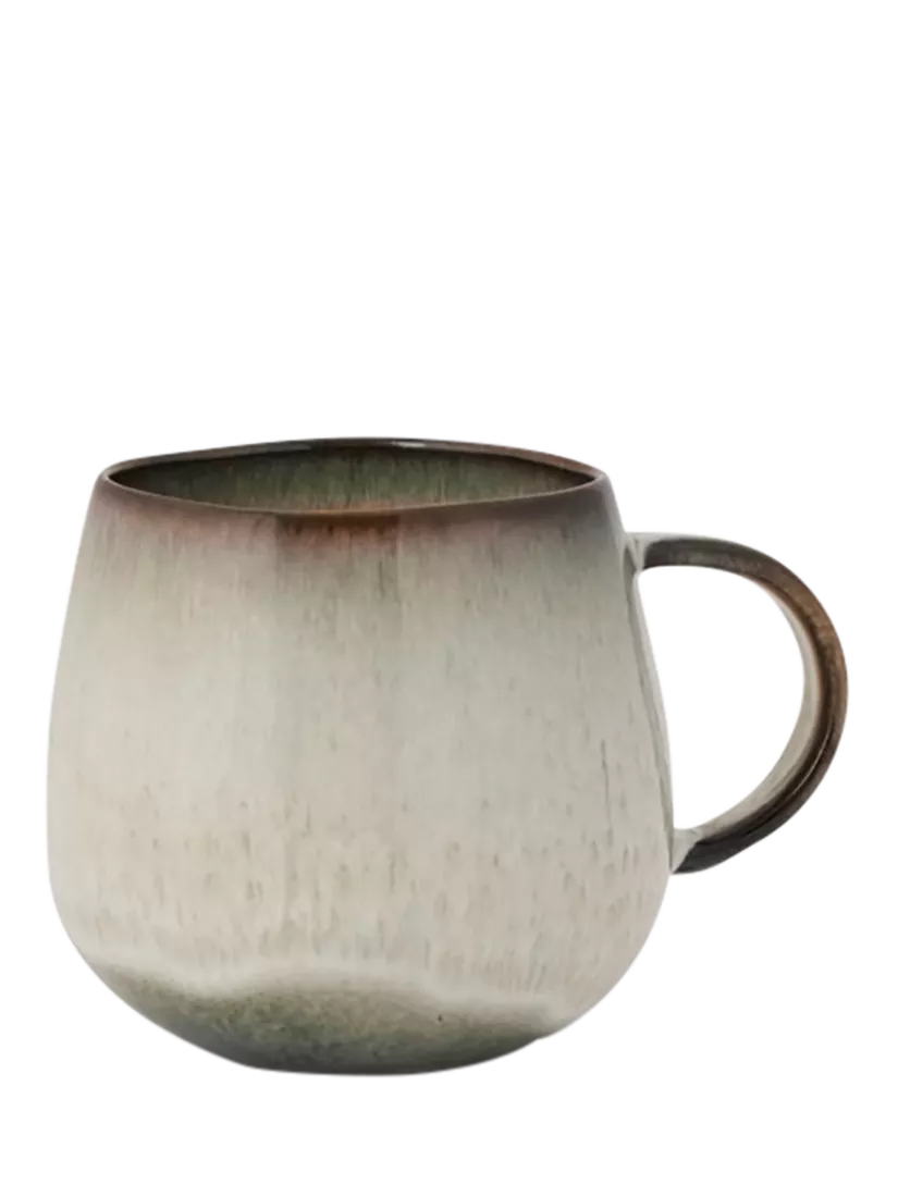 Neptune stoneware cappuccino mug 360ml natural, imported from the UK