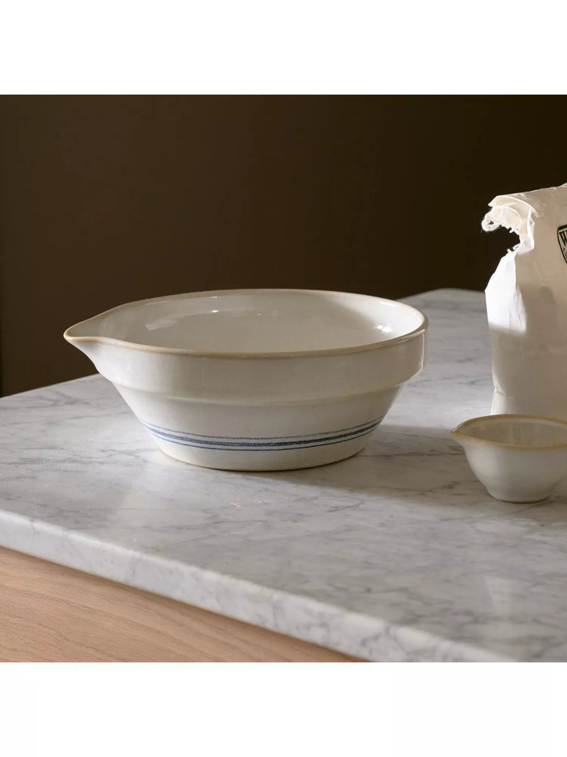 Neptune Melbury medium mixing bowl natural navy, imported from the UK