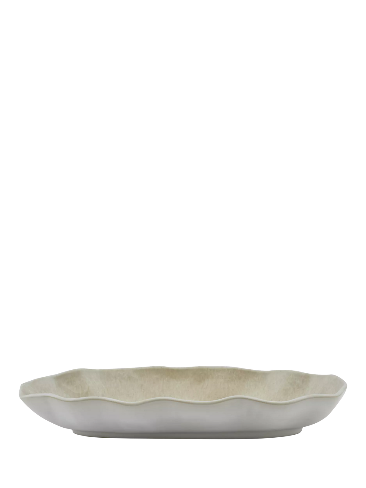 Neptune stoneware bread platter white 24cm, imported from the UK