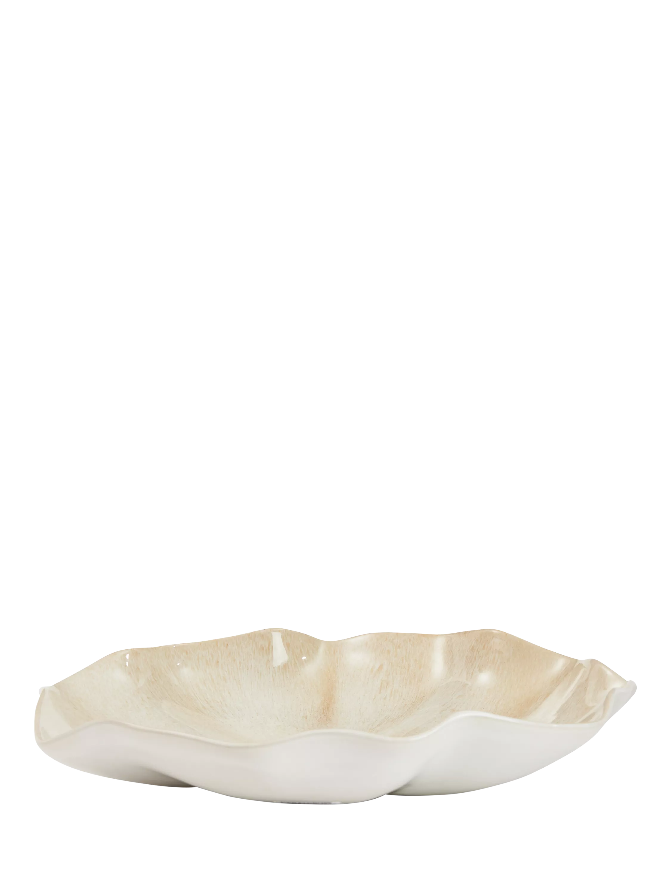 Neptune Sennen white stoneware serving platter 39cm (British brand)