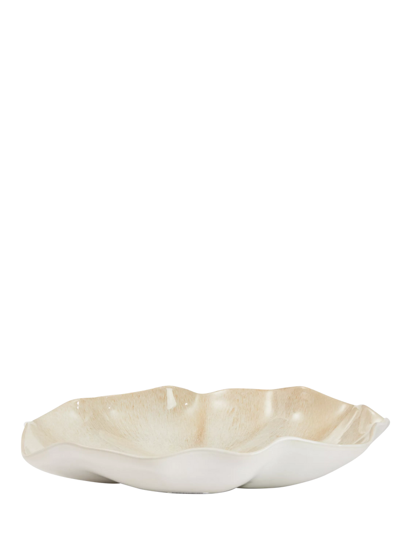 Neptune Sennen white stoneware serving platter 39cm (British brand)