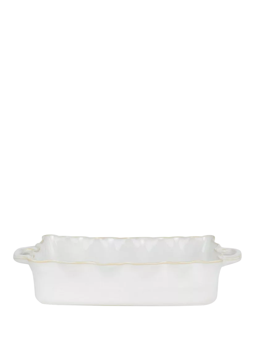 Neptune Bramley large rectangular stoneware baking dish white, UK version