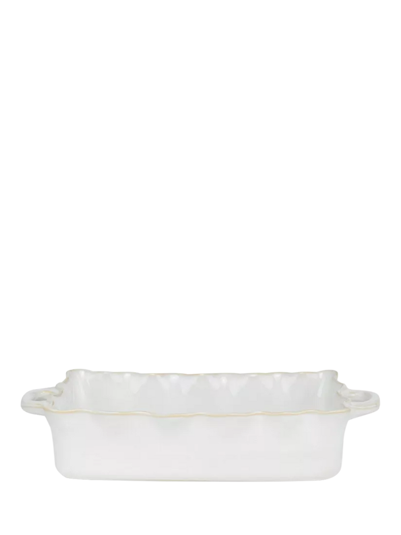 Neptune Bramley large rectangular stoneware baking dish white, UK version