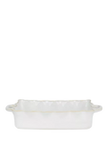 Neptune Bramley large rectangular stoneware baking dish white, UK version