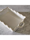 Neptune Bramley large rectangular stoneware baking dish white, UK version