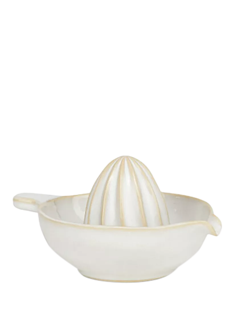 Neptune Bramley stoneware lemon squeezer, imported from the UK