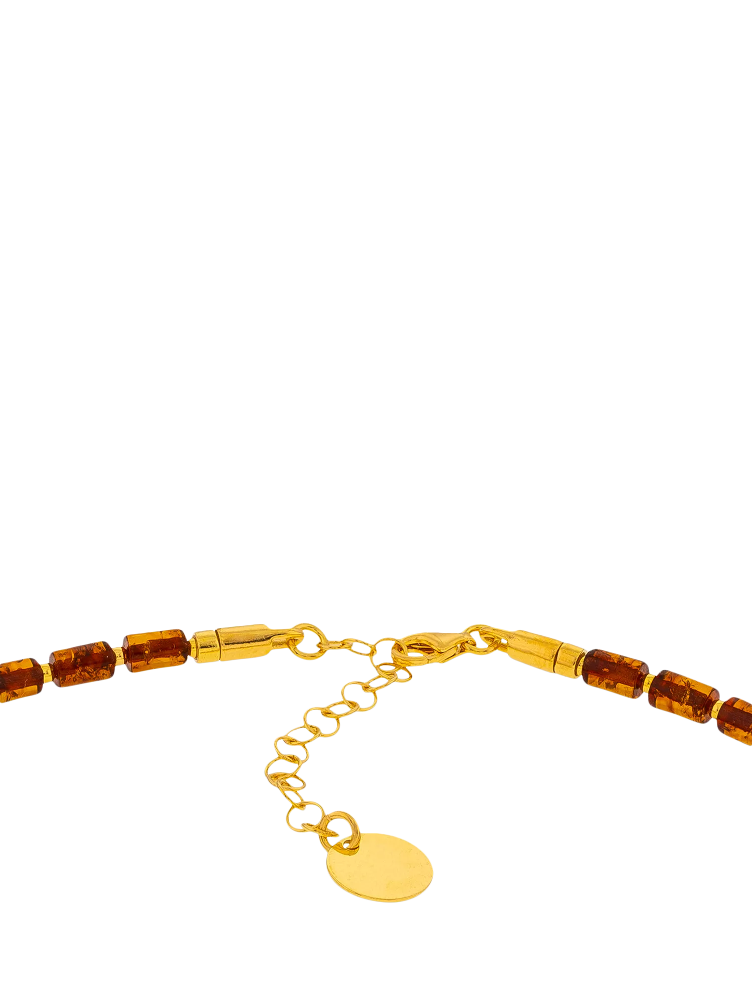 Be-Jewelled gold and cognac necklace 48cm, UK version