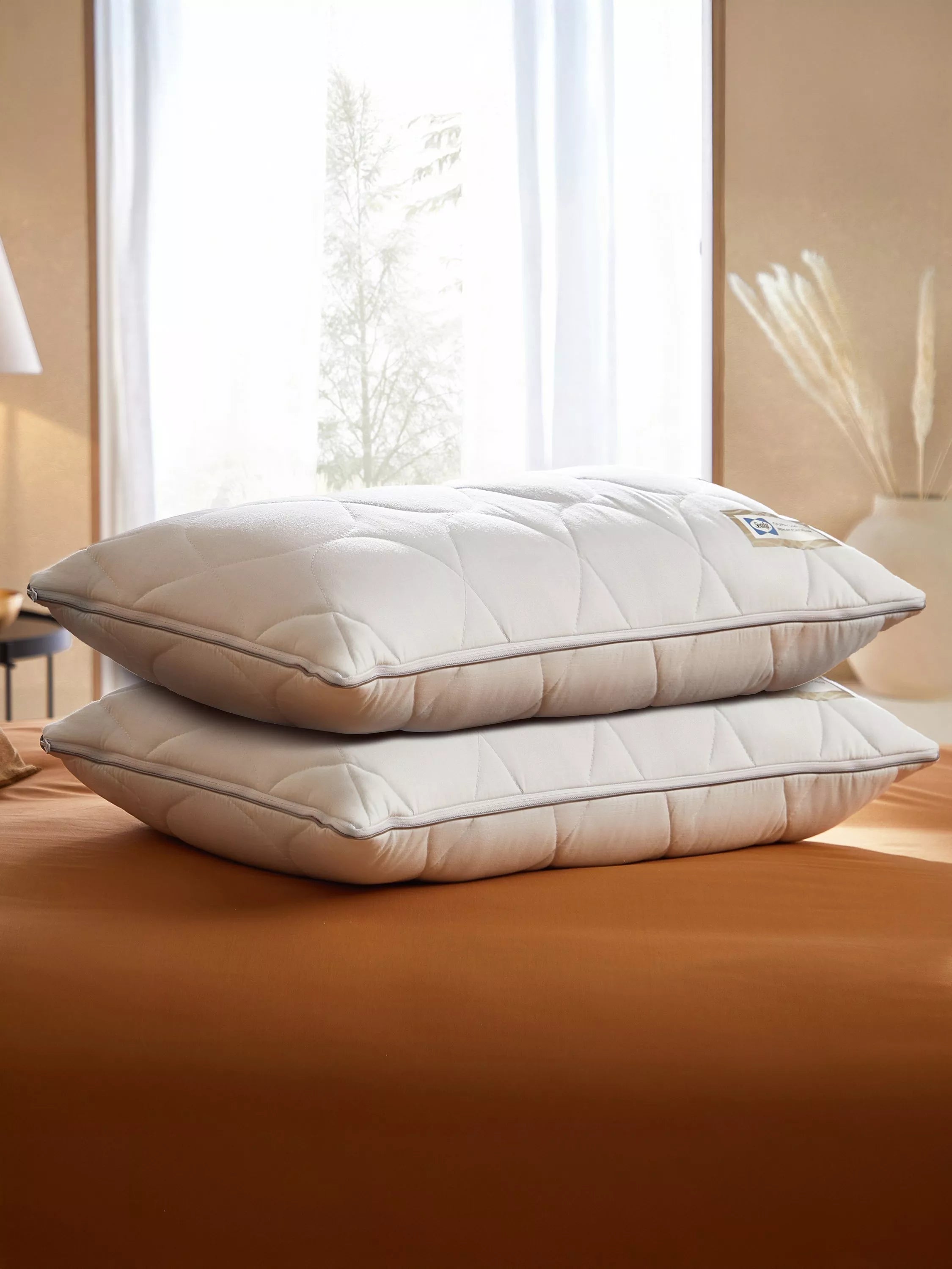 Sealy Dual Comfort Memory Foam Standard Pillow, imported from the UK
