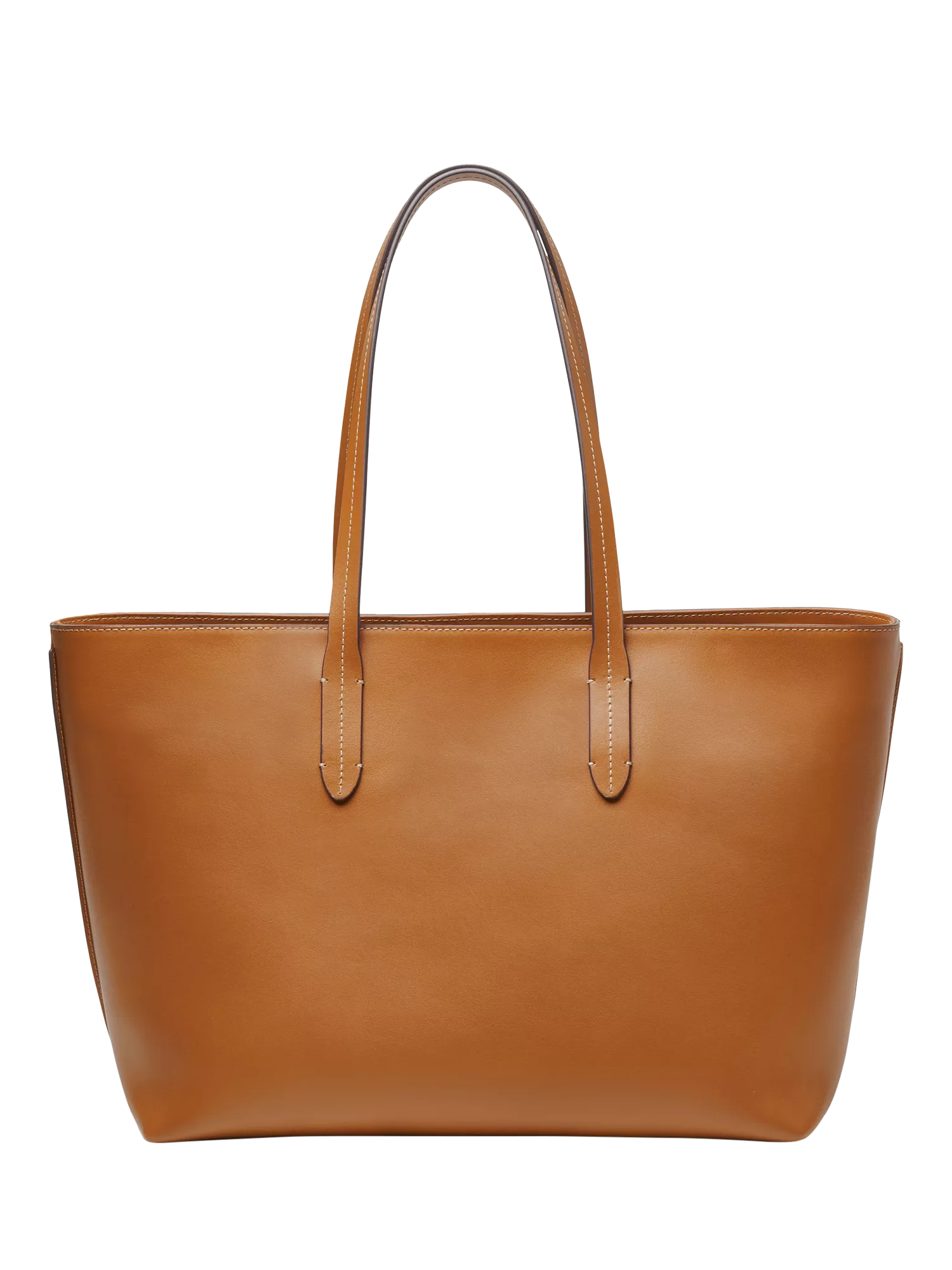 Aspinal of London East West Leather Tote Bag in Tan - British product
