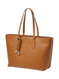 Aspinal of London East West Leather Tote Bag in Tan - British product