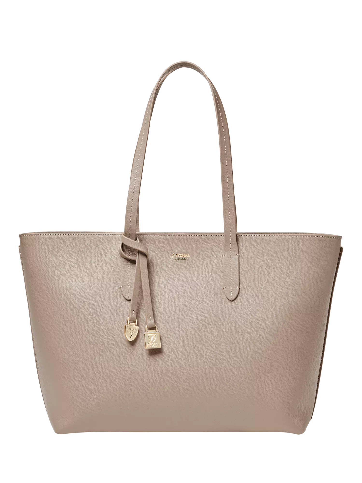 Aspinal of London East West leather tote bag, British brand