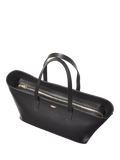 Aspinal of London leather tote bag black - British product