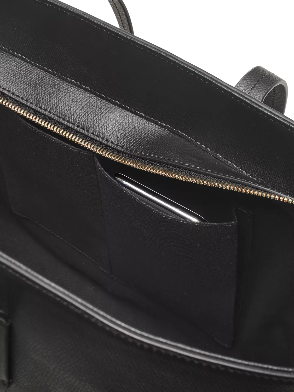 Aspinal of London leather tote bag black - British product