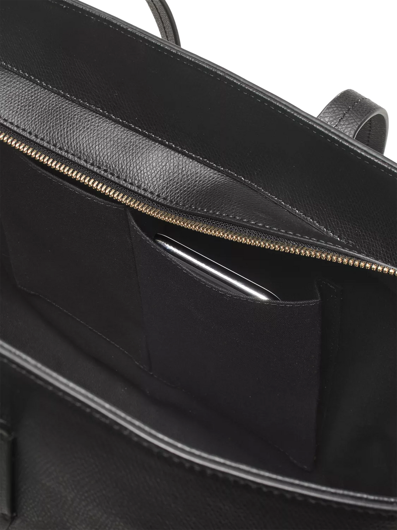 Aspinal of London leather tote bag black - British product
