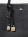Aspinal of London leather tote bag black - British product