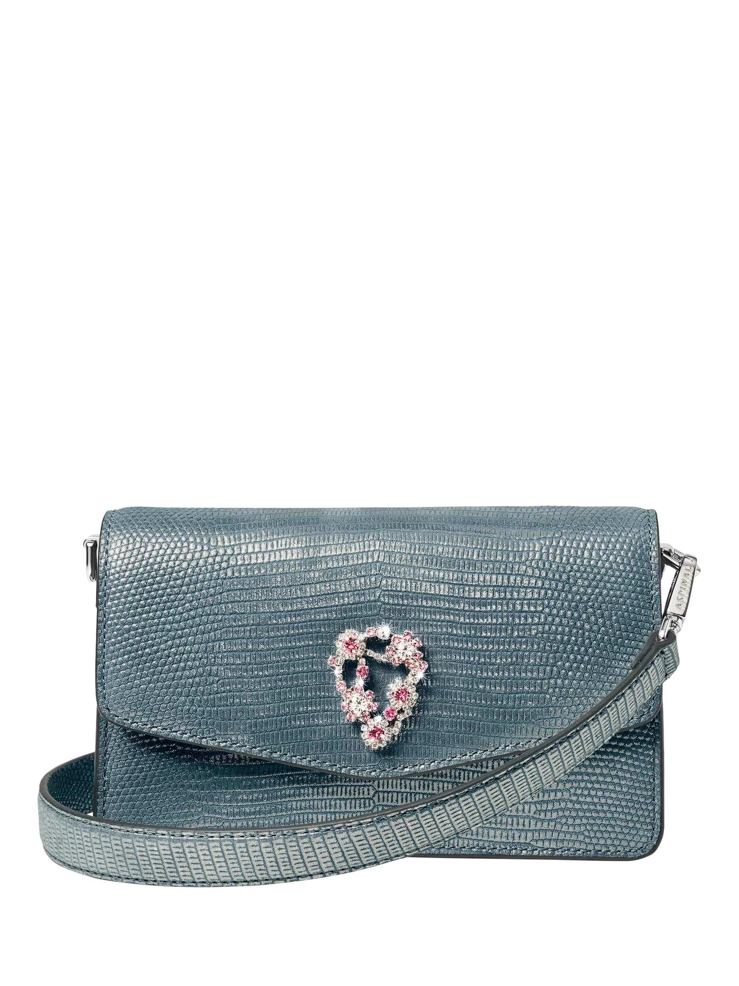Aspinal of London Eliza croc leather clutch bag - British product