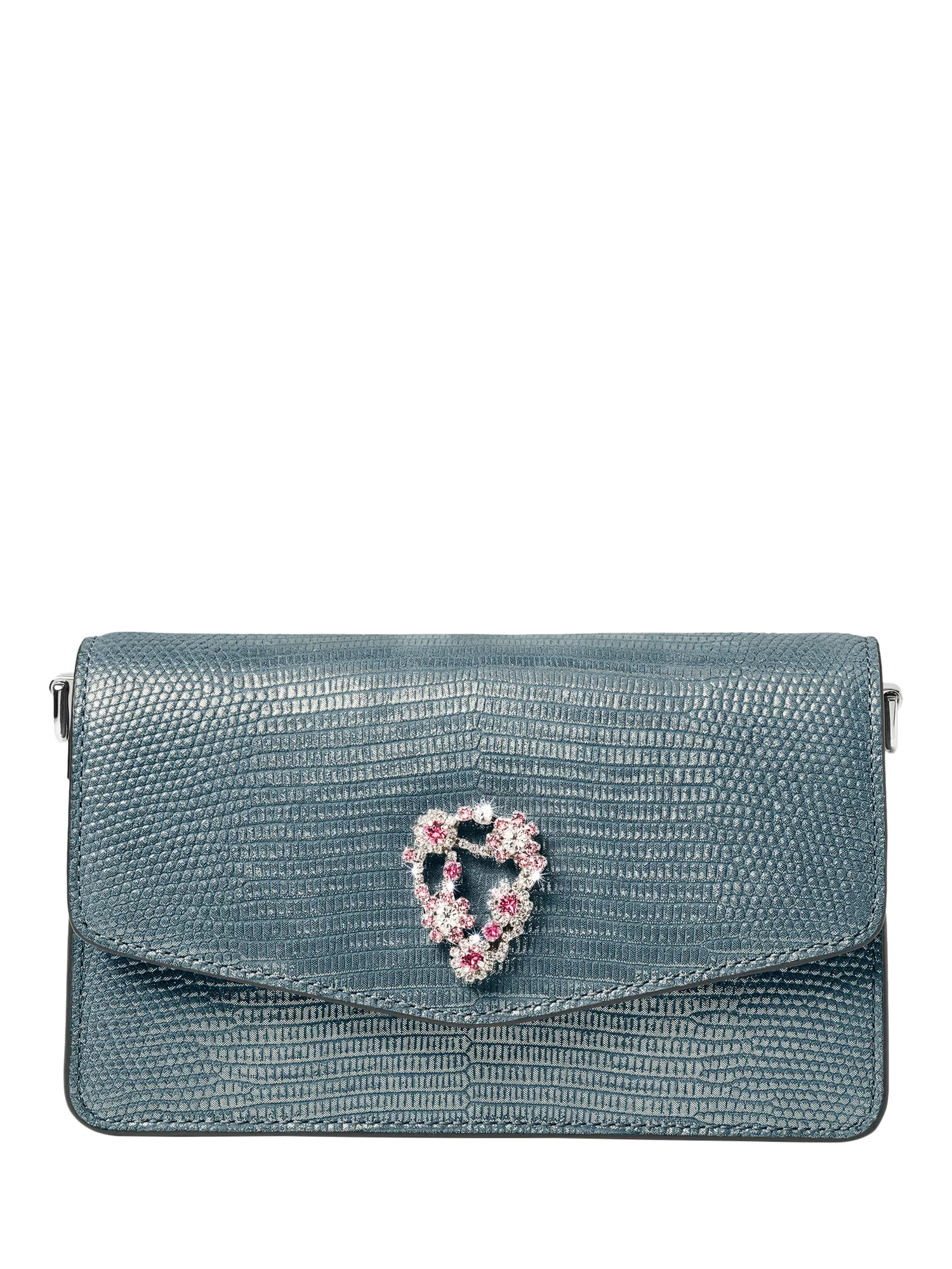 Aspinal of London Eliza croc leather clutch bag - British product