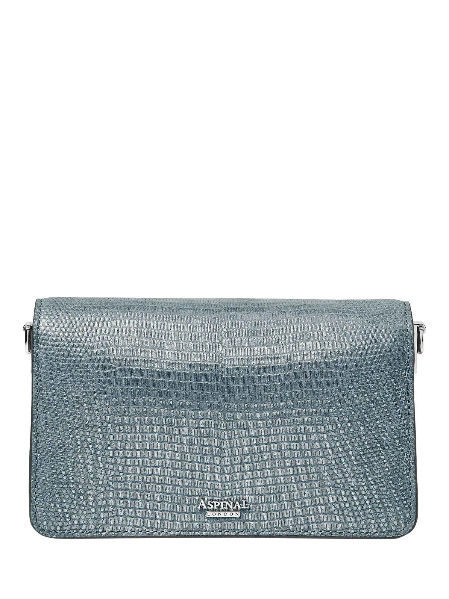 Aspinal of London Eliza croc leather clutch bag - British product