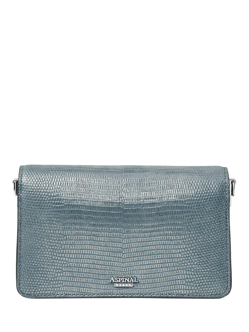 Aspinal of London Eliza croc leather clutch bag - British product