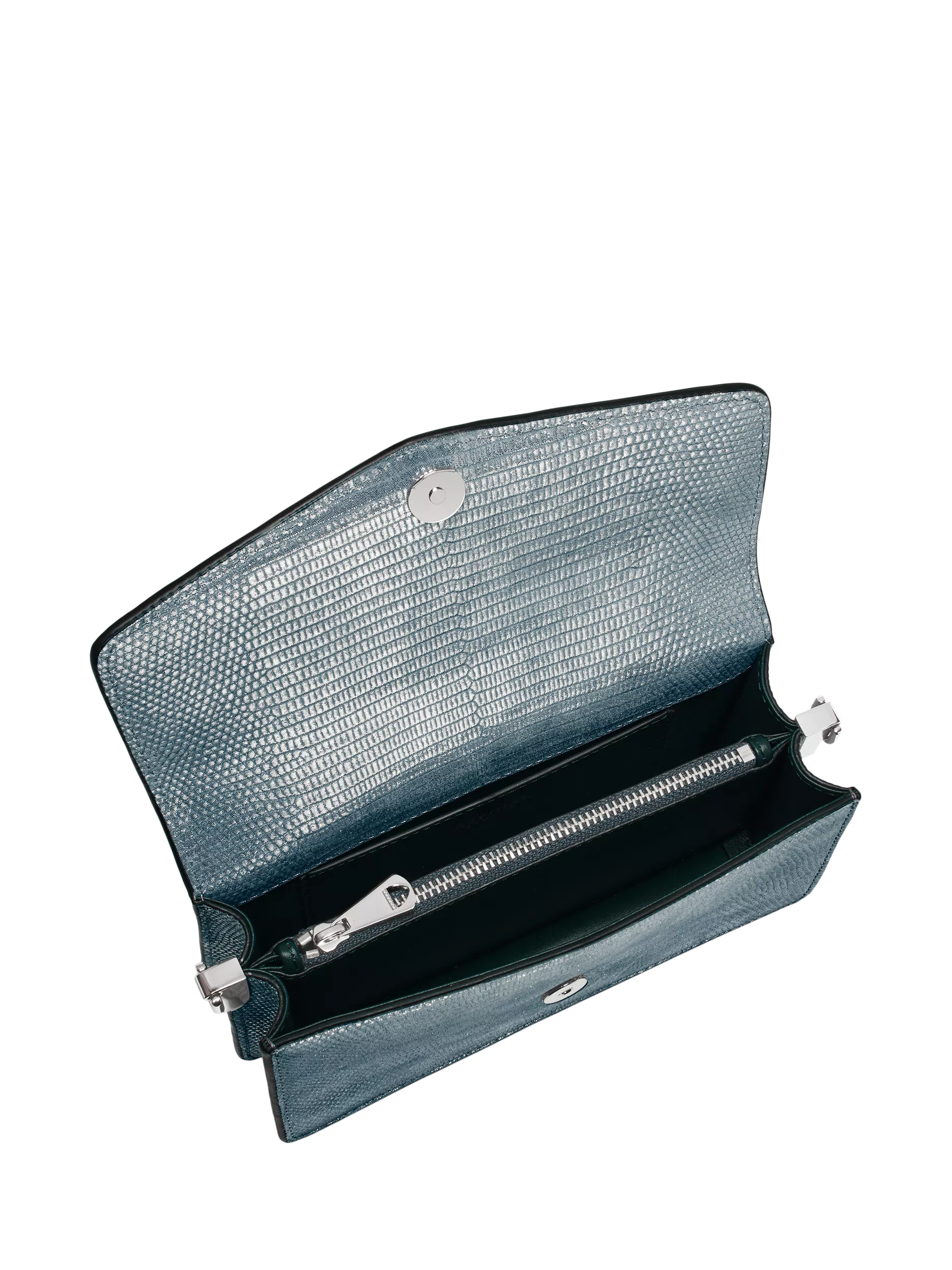 Aspinal of London Eliza croc leather clutch bag - British product