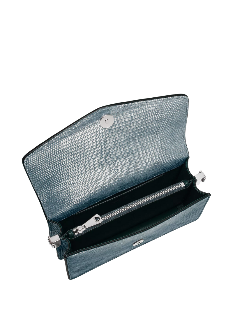 Aspinal of London Eliza croc leather clutch bag - British product