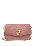 Aspinal of London Eliza leather clutch bag in Cassis (British brand)