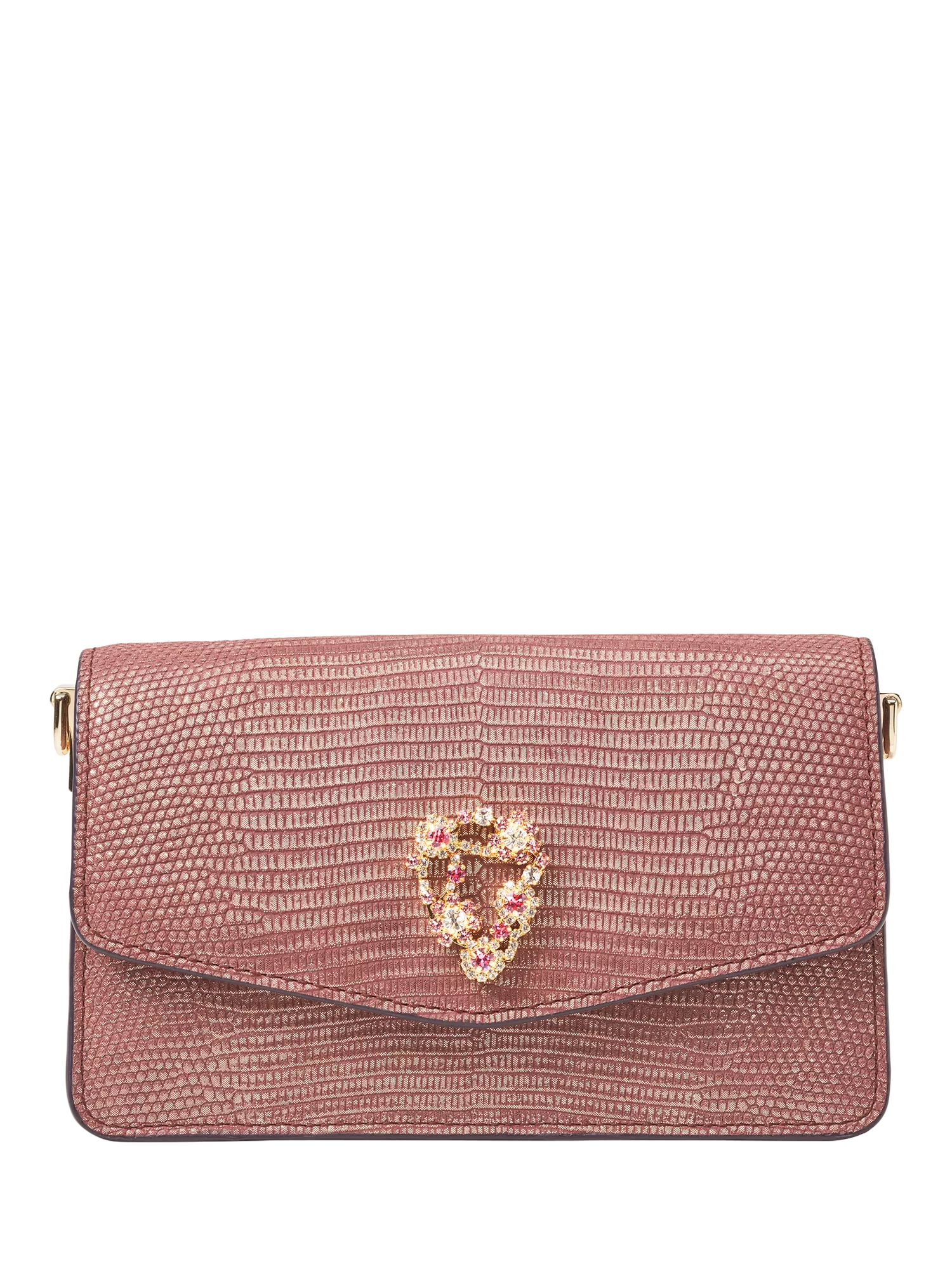 Aspinal of London Eliza leather clutch bag in Cassis (British brand)