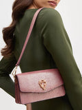 Aspinal of London Eliza leather clutch bag in Cassis (British brand)