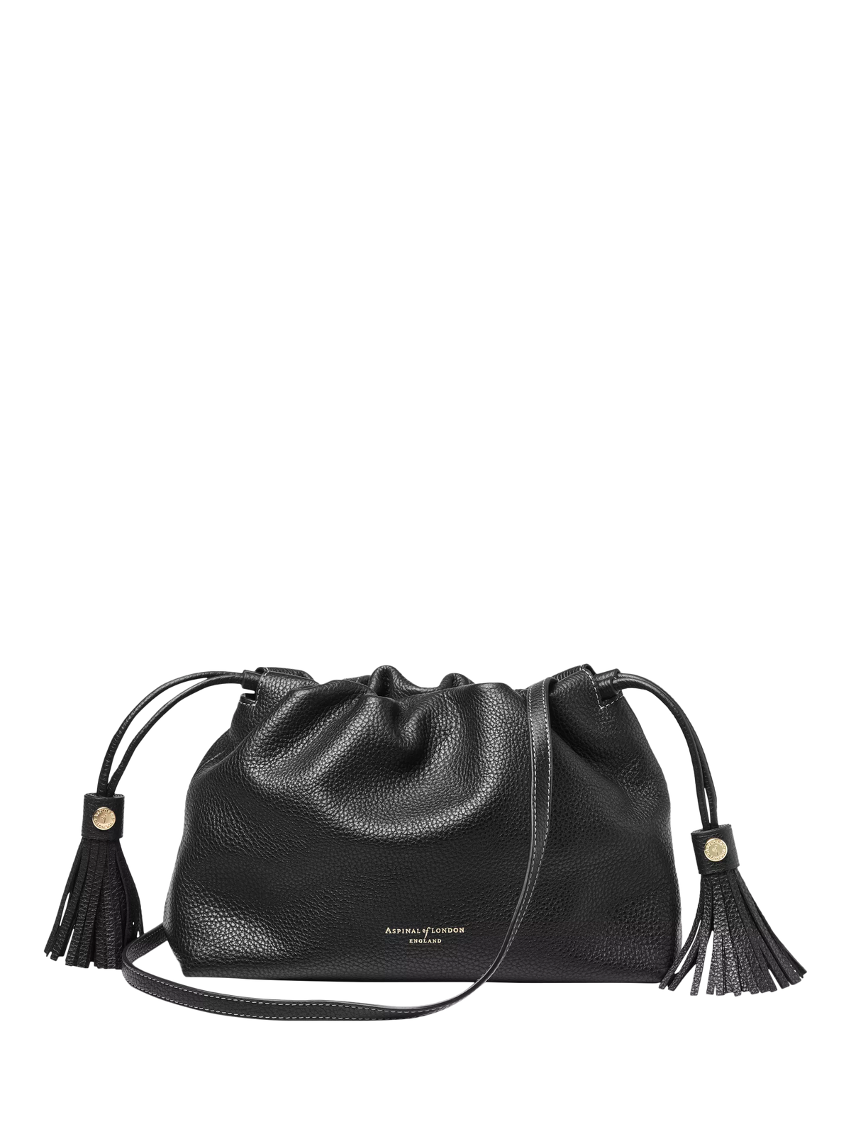 Aspinal of London Soho pebble leather large crossbody pouch - British product