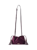 Aspinal of London Cassis velvet evening bag, imported from the UK