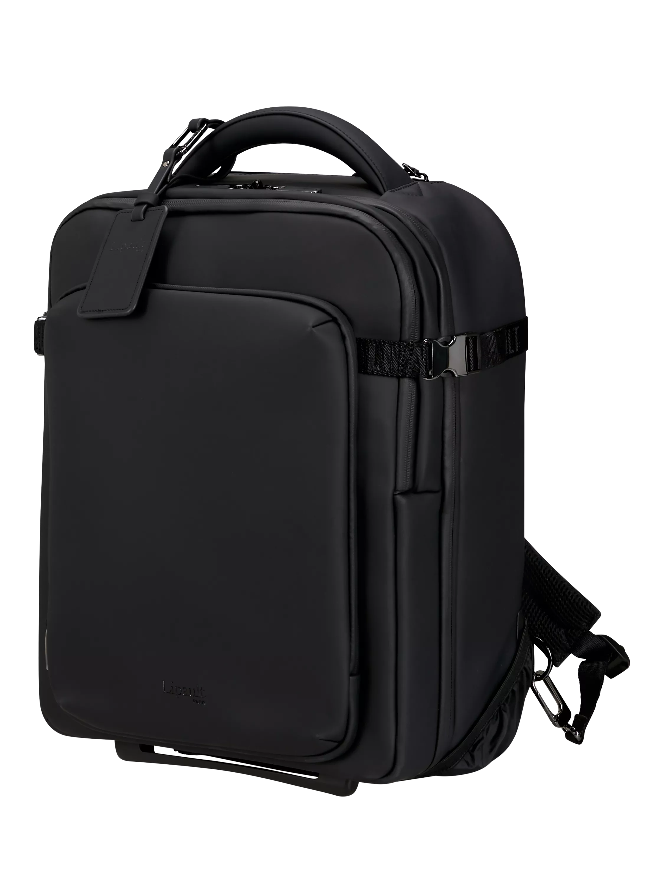 Lipault LOST IN BERLIN Wheeled Backpack Pro, 28L, Black