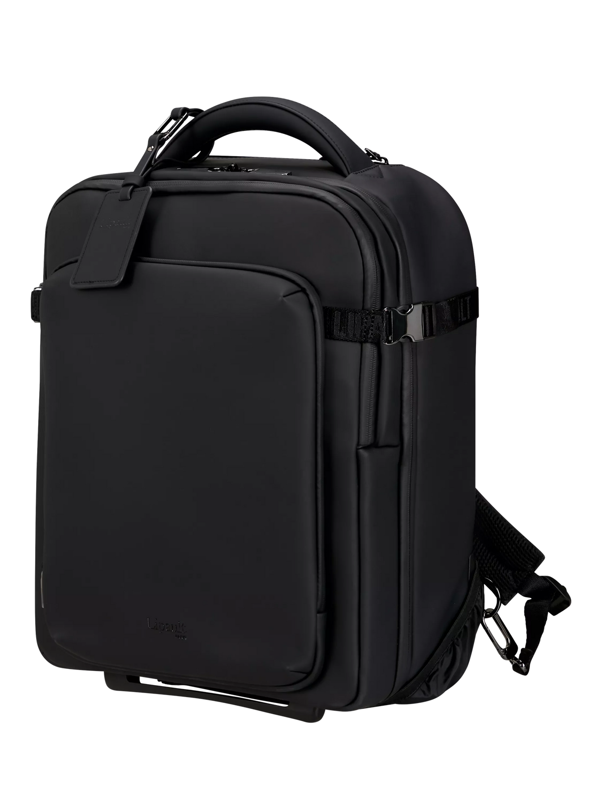 Lipault LOST IN BERLIN Wheeled Backpack Pro, 28L, Black