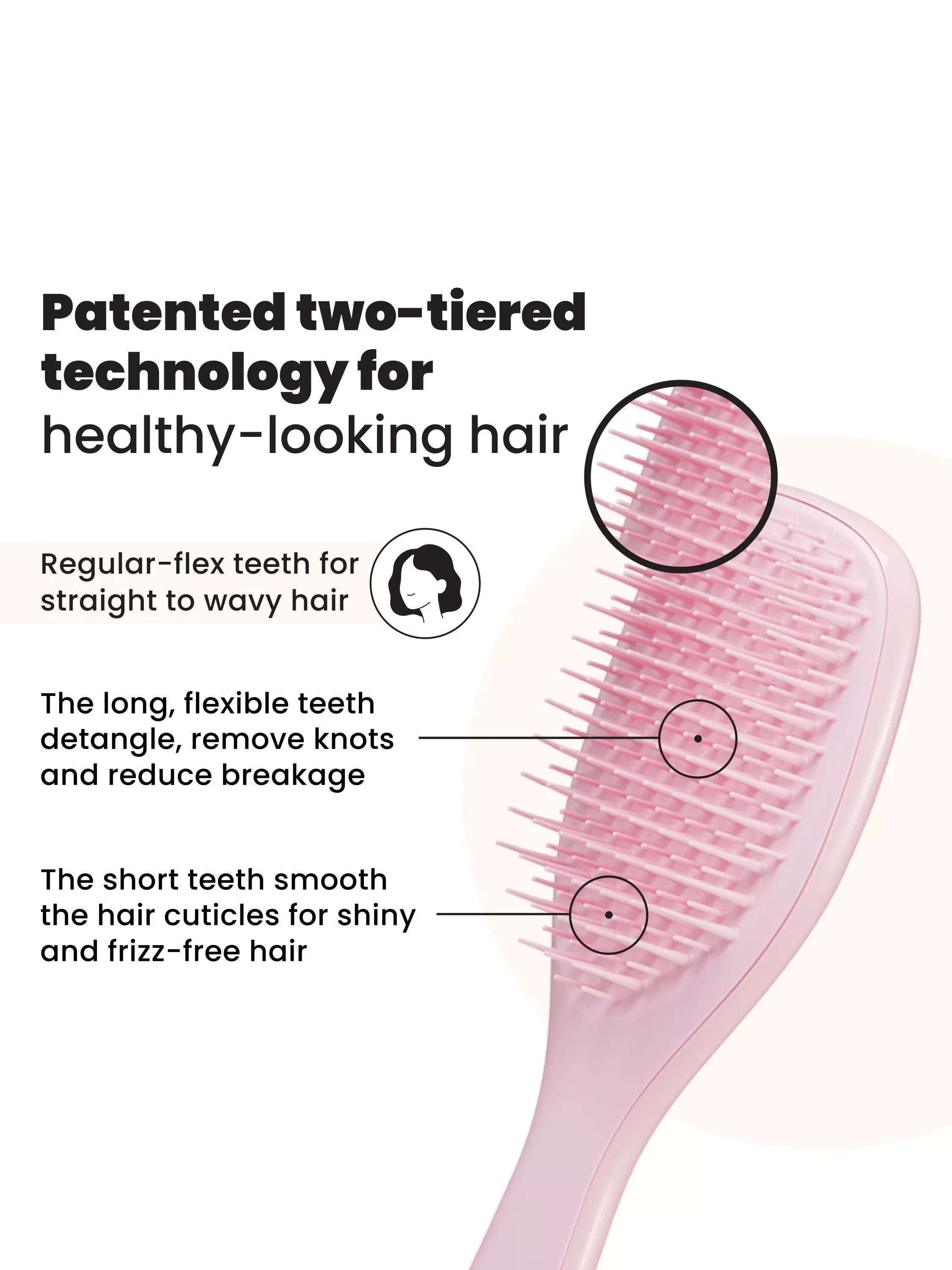 Tangle Teezer mini detangler hair brush millennial pink - British product