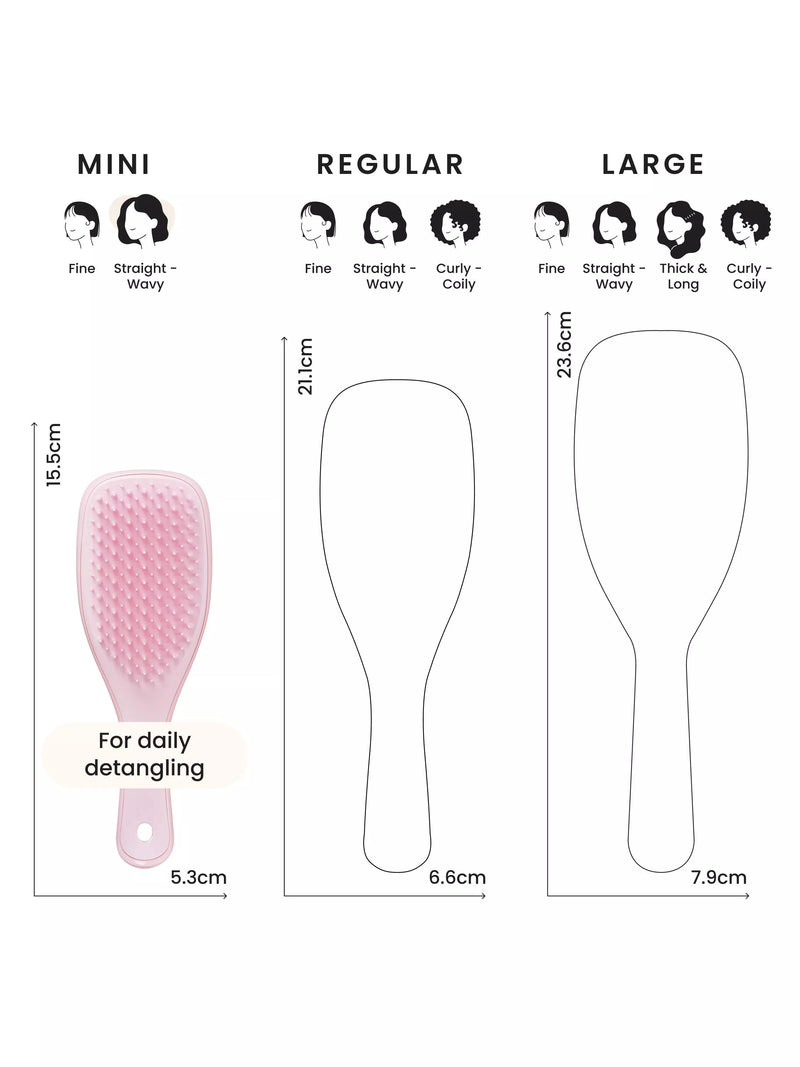 Tangle Teezer mini detangler hair brush millennial pink - British product