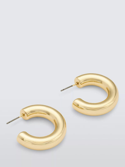 John Lewis John Lewis Medium Polished Half Hoop Earrings- Buy online at McGrocer