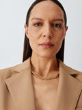 John Lewis double rope twist gold plated necklace, 42cm (British brand)