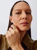 John Lewis textured open ring gold plate, UK version
