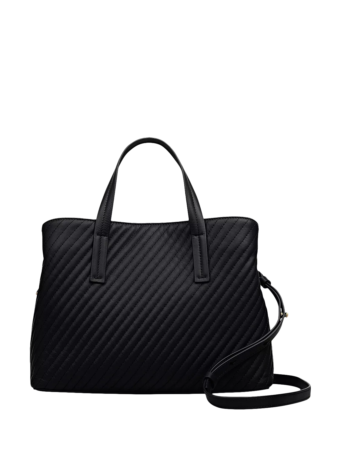 Radley Dukes Place black quilted grab bag, imported from the UK