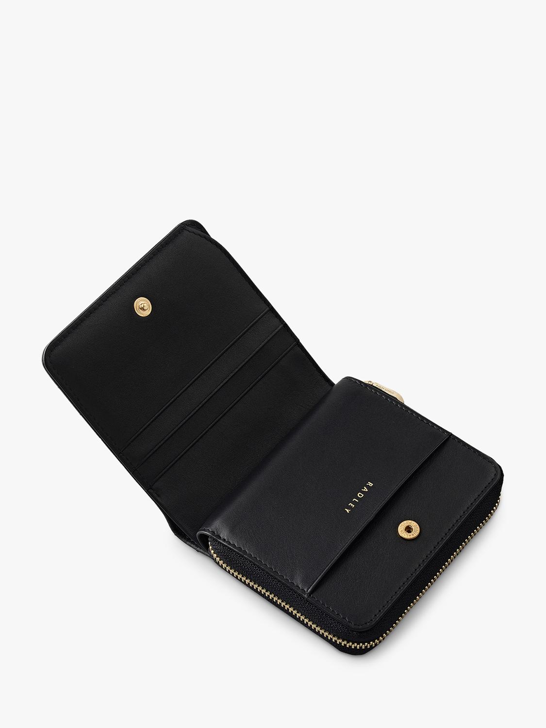 Radley Dukes Place medium black leather purse, imported from the UK