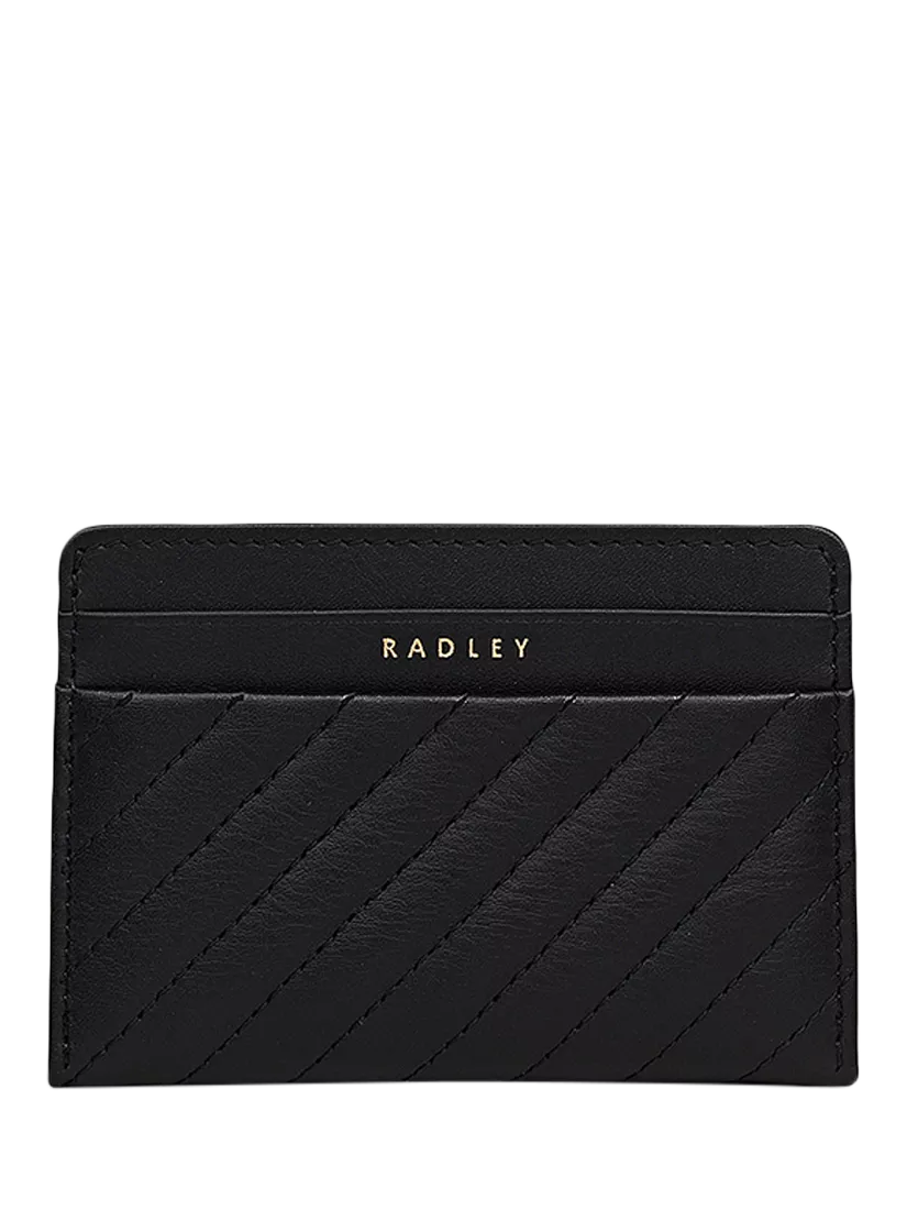 Radley Dukes Place quilted leather card holder black (British brand)