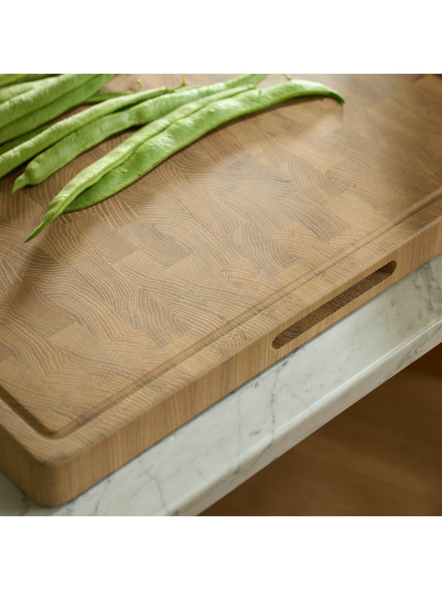 Neptune Orford end-grain oak chopping board 70cm - British product