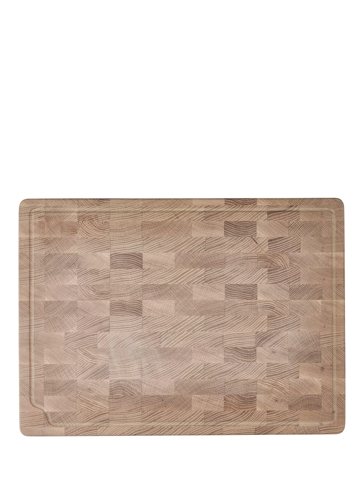 Neptune solid end-grain oak chopping board 55cm - British product